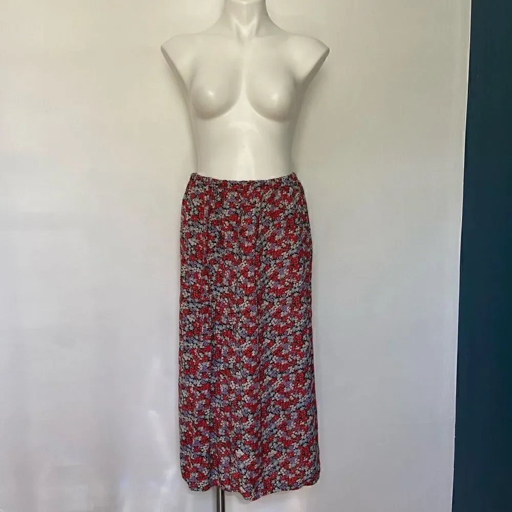 90s Mini floral Y2K Midi Skirt